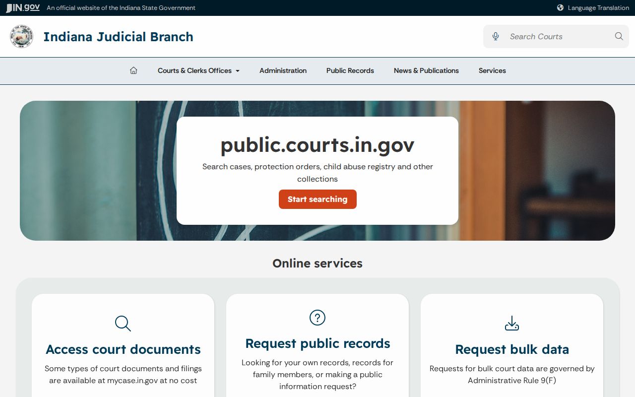 Spencer County bench warrant court public records guidance